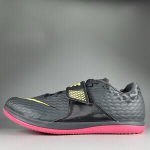 Nike High Jump Elite Men’s 13 Black Lemon Twist Track And Field Spikes Sneakers